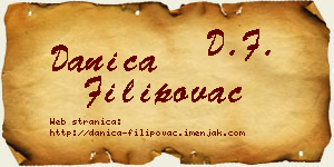 Danica Filipovac vizit kartica